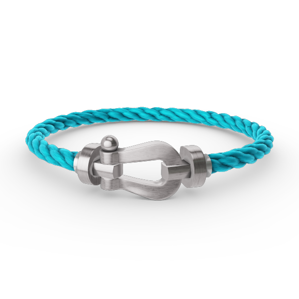 [Loran]FORCE LARGE HORSESHOE BRACELET - WHITE GOLD