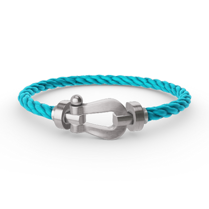 [Loran]FORCE LARGE HORSESHOE BRACELET - WHITE GOLD