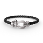 [Loran]FORCE LARGE HORSESHOE BRACELET - WHITE GOLD