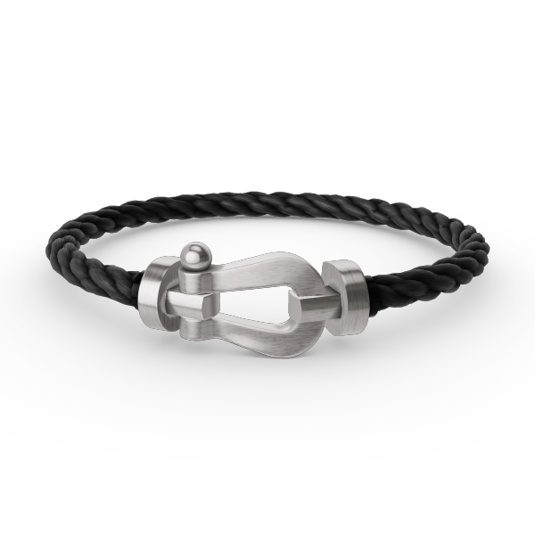 [Loran]FORCE LARGE HORSESHOE BRACELET - WHITE GOLD