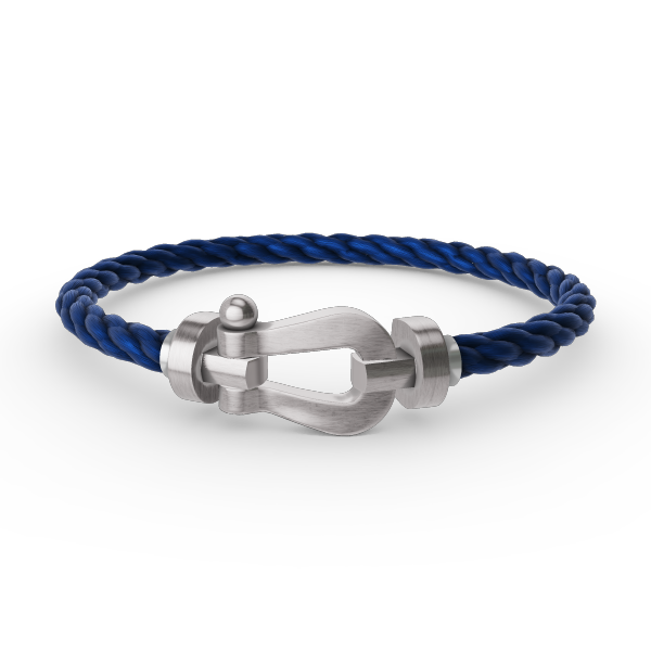 [Loran]FORCE LARGE HORSESHOE BRACELET - WHITE GOLD