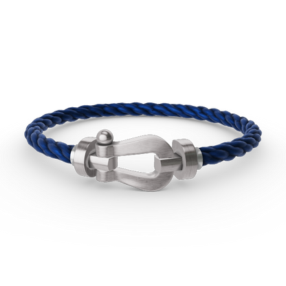 [Loran]FORCE LARGE HORSESHOE BRACELET - WHITE GOLD