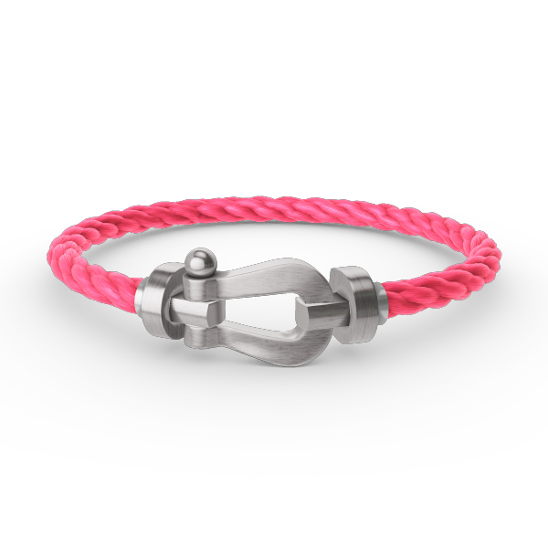 [Loran]FORCE LARGE HORSESHOE BRACELET - WHITE GOLD