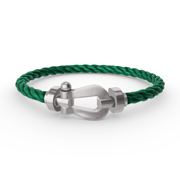 [Loran]FORCE LARGE HORSESHOE BRACELET - WHITE GOLD