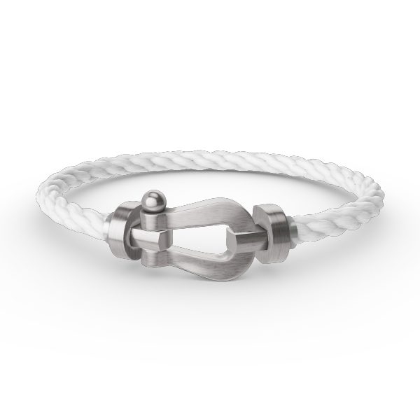 [Loran]FORCE LARGE HORSESHOE BRACELET - WHITE GOLD