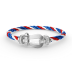 [Loran]FORCE LARGE HORSESHOE HALF DIAMOND BRACELET - WHITE GOLD
