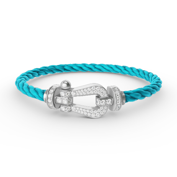 [Loran]FORCE LARGE HORSESHOE FULL DIAMOND BRACELET - WHITE GOLD
