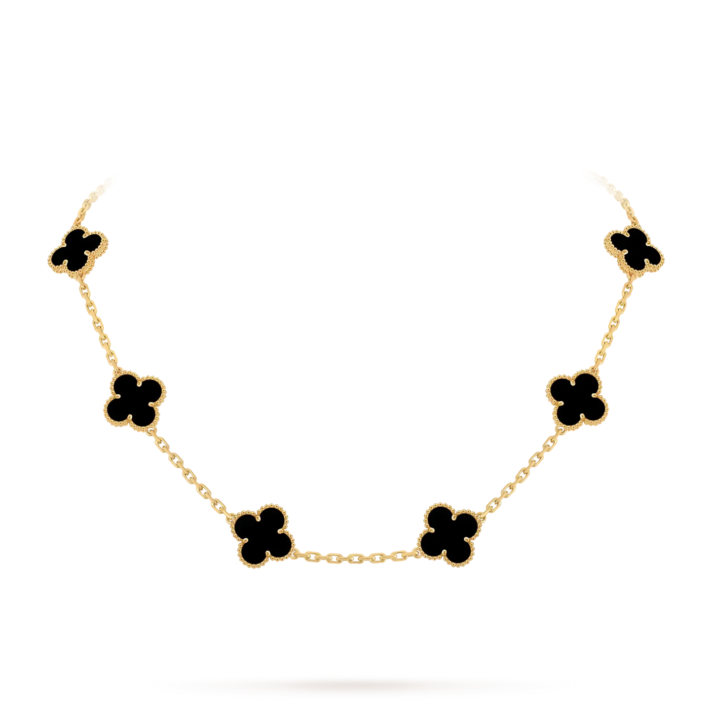 [Loran]CLASSIC LUCKY 10-MOTIF CLOVER NECKLACE GOLD COLLECTION
